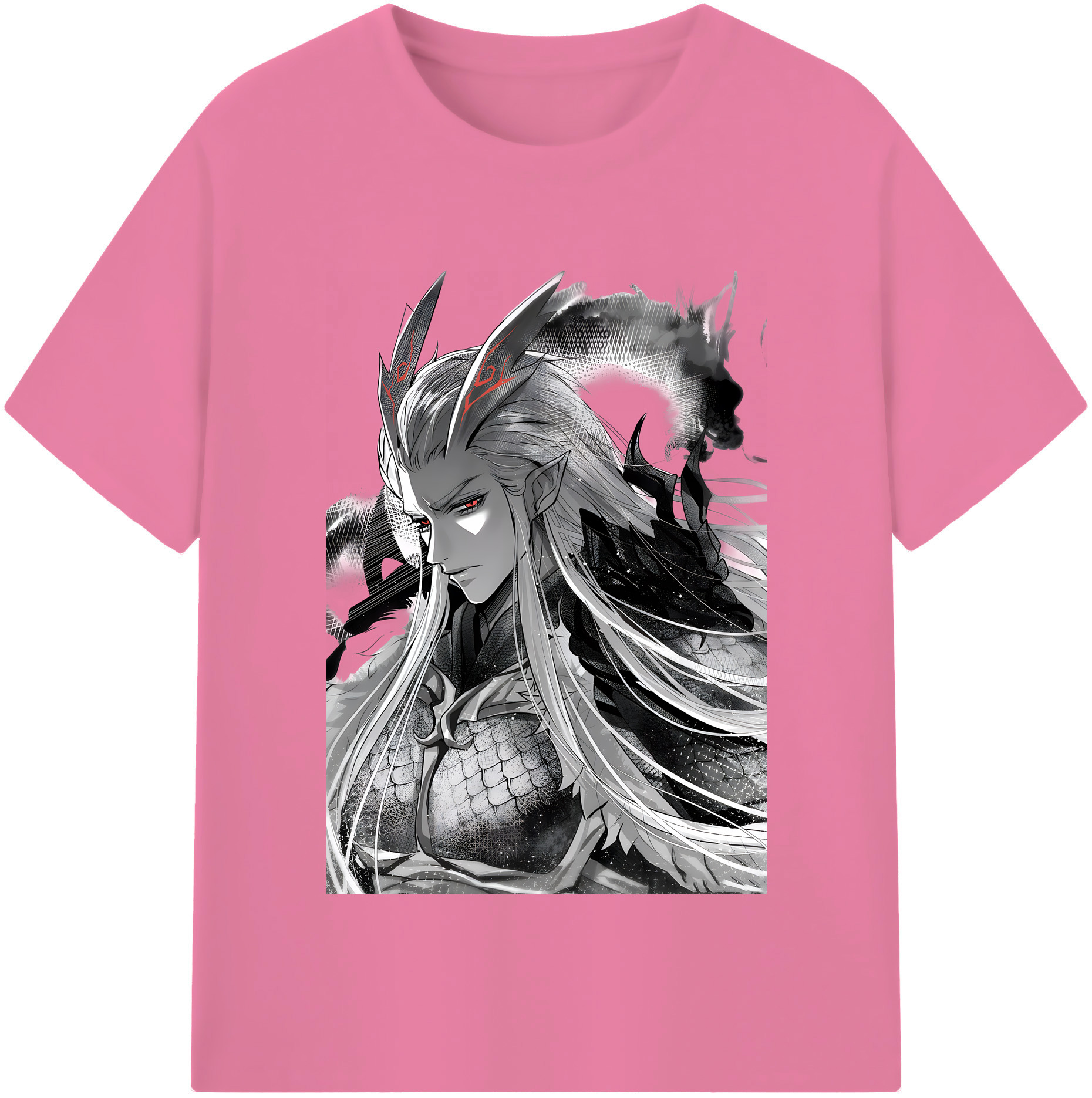 （画像用） Ne Zha 2 ナタ 魔童の大暴れ 綿100％半袖Tシャツ（フロントプリント）
